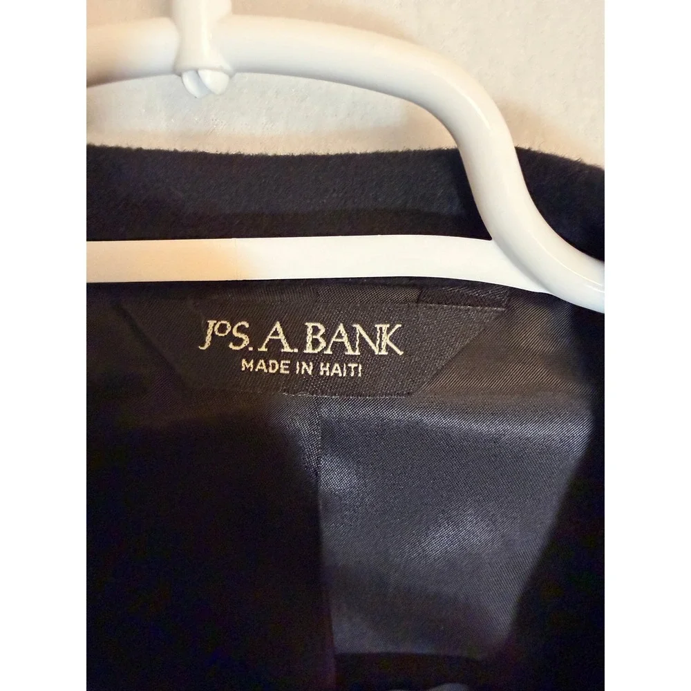 Jos A Bank Mens 48R‎ Black 100% Cashmere Two Button Blazer Sport Coat Luxury